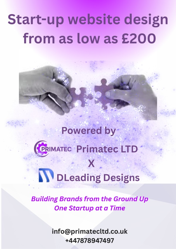 Helping Startups Shine Online – Primatec Ltd x Dleading Design